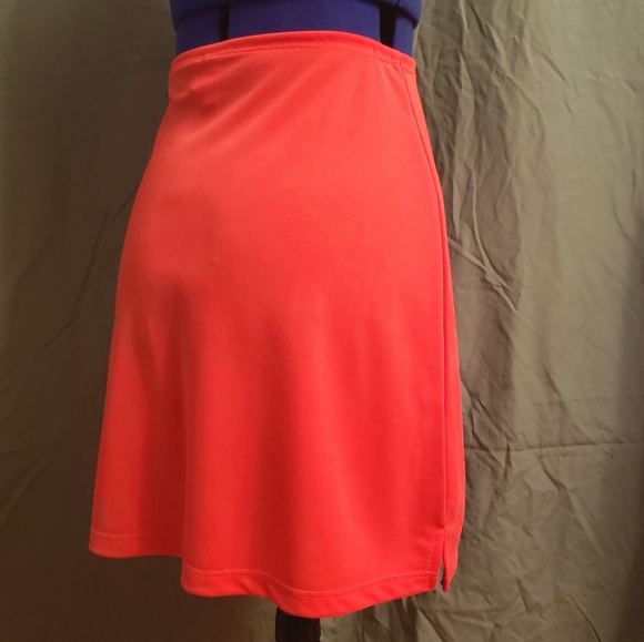 Vibrant Orange Skirt (Vintage 1990s) - Picture 2 of 5